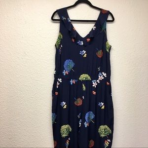 Loft Floral Jumpsuit